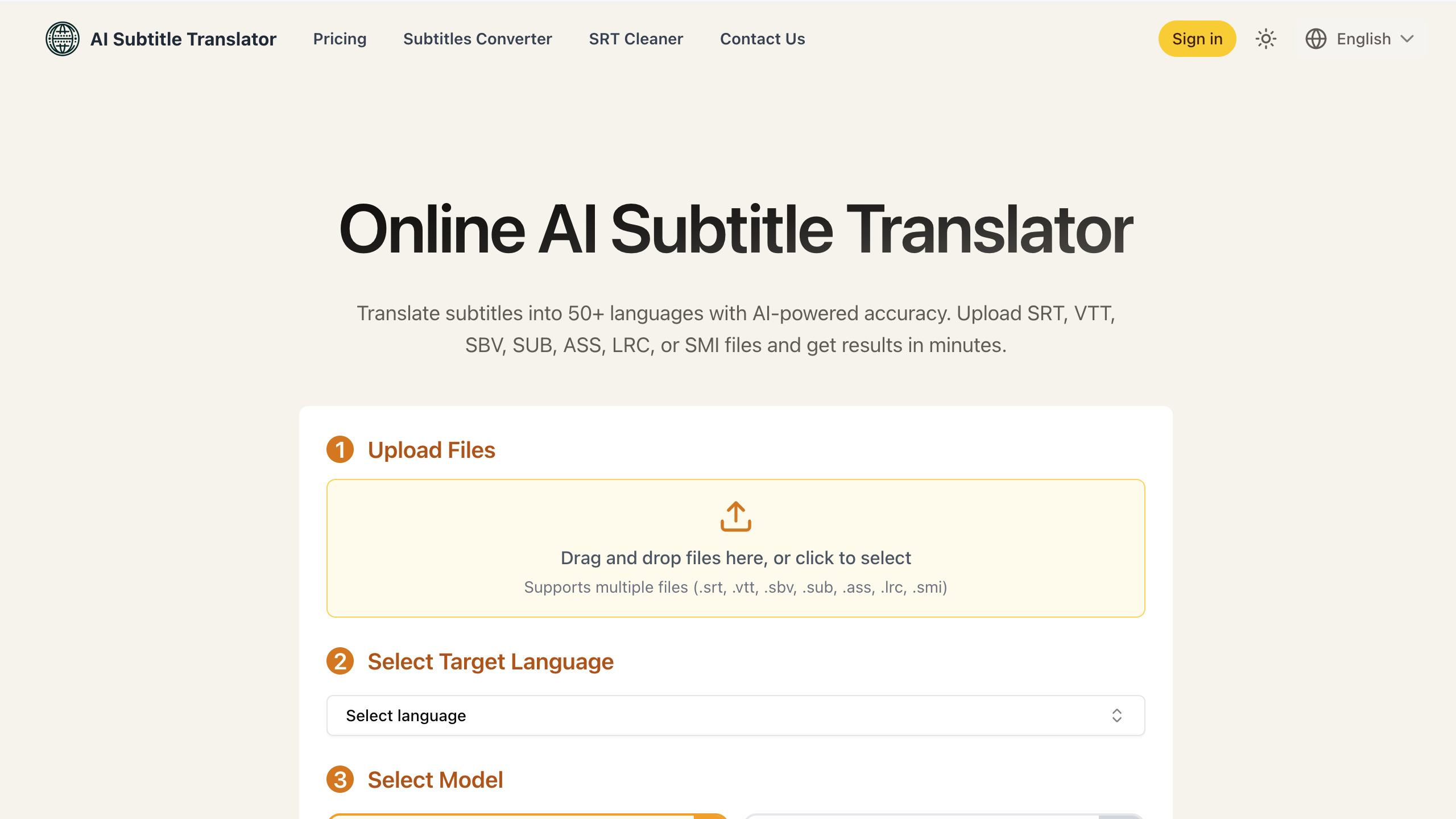 ai subtitle translator free online