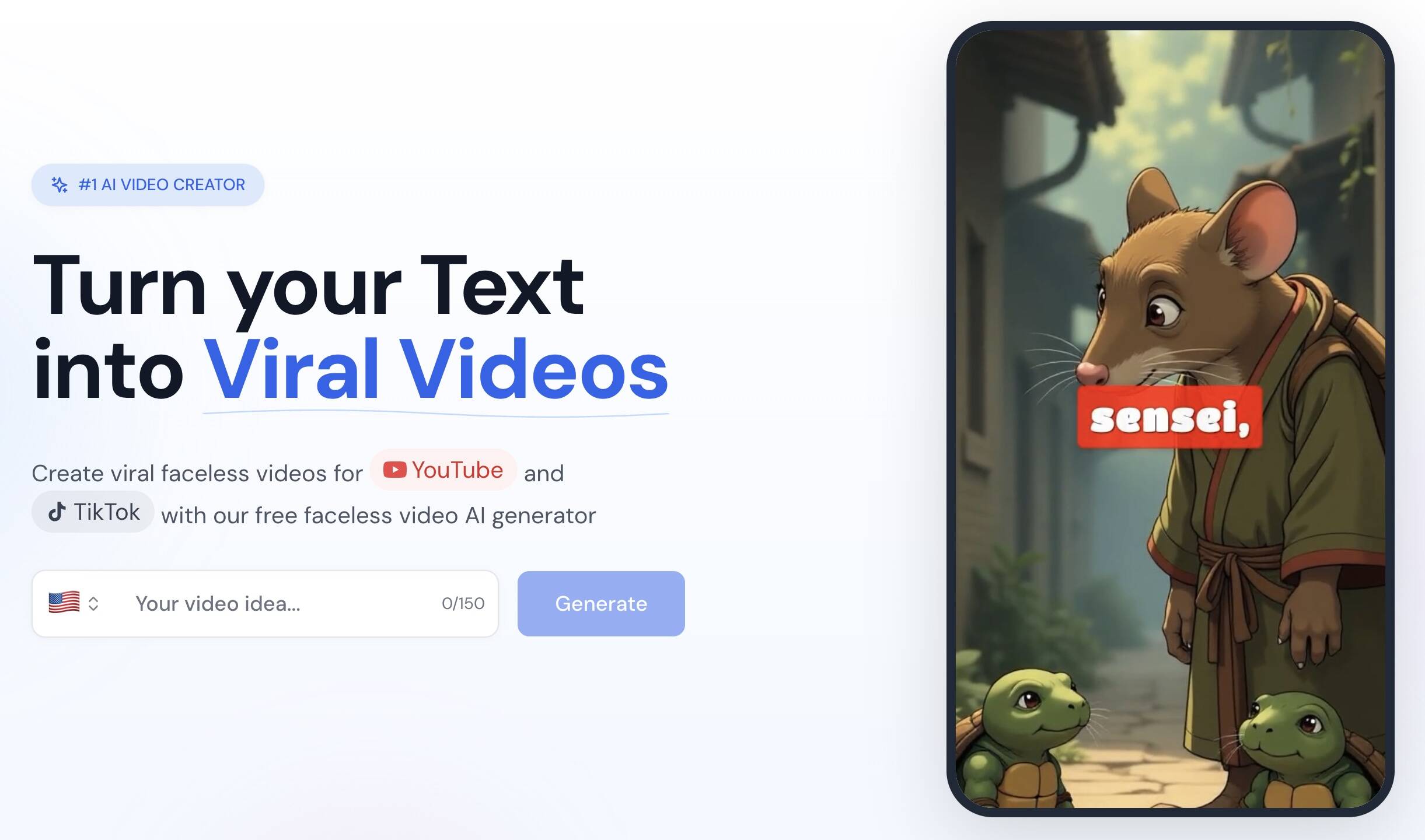 Face Less Mouse Faceless Videos APP - Tools AI Online | Tools AI Online