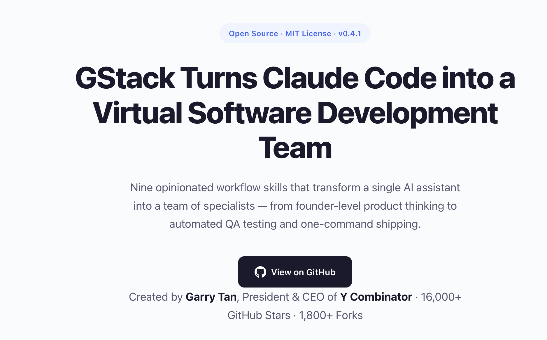 GStack - Tools AI Online | Tools AI Online