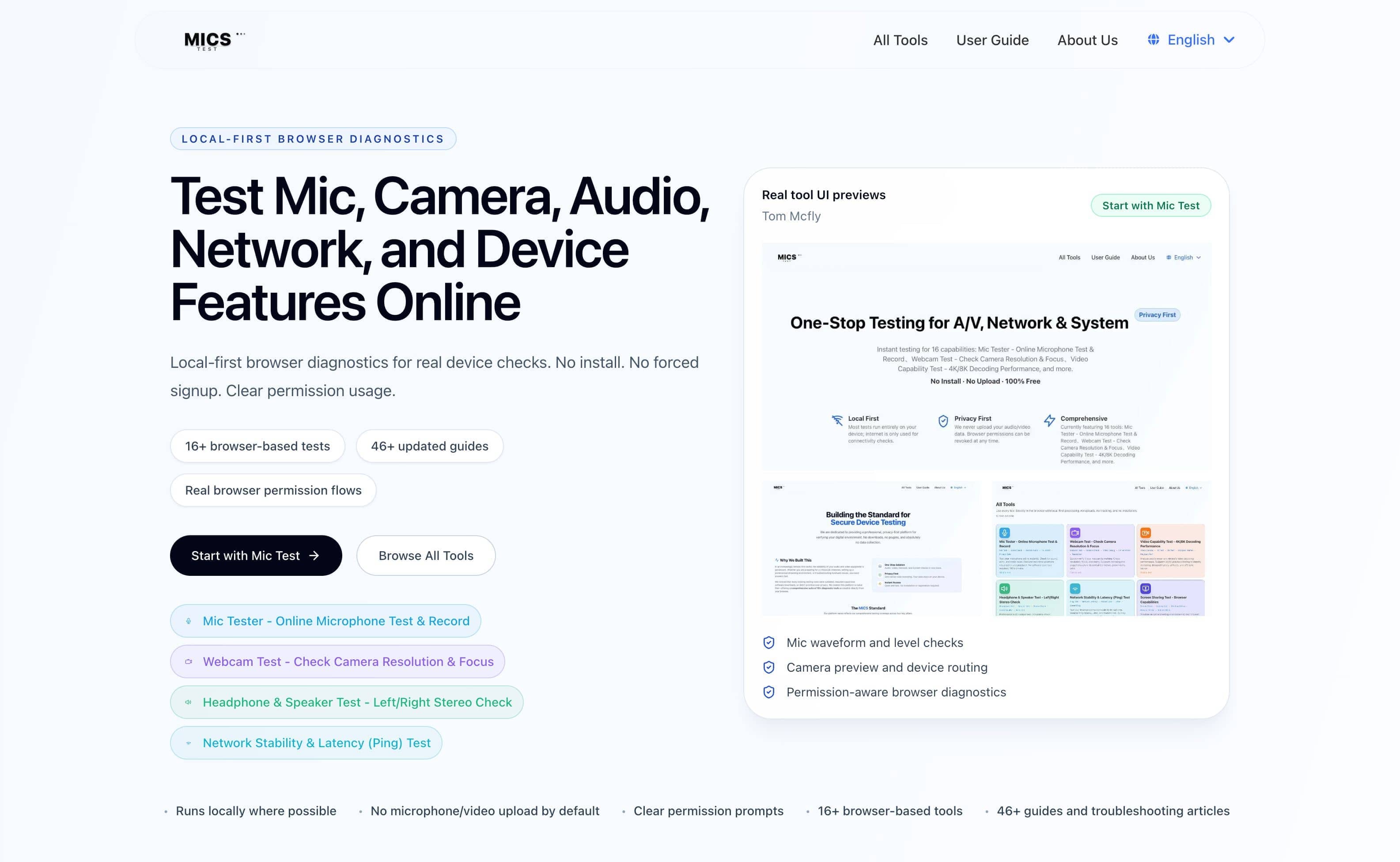 Mic Tester - Tools AI Online | Tools AI Online