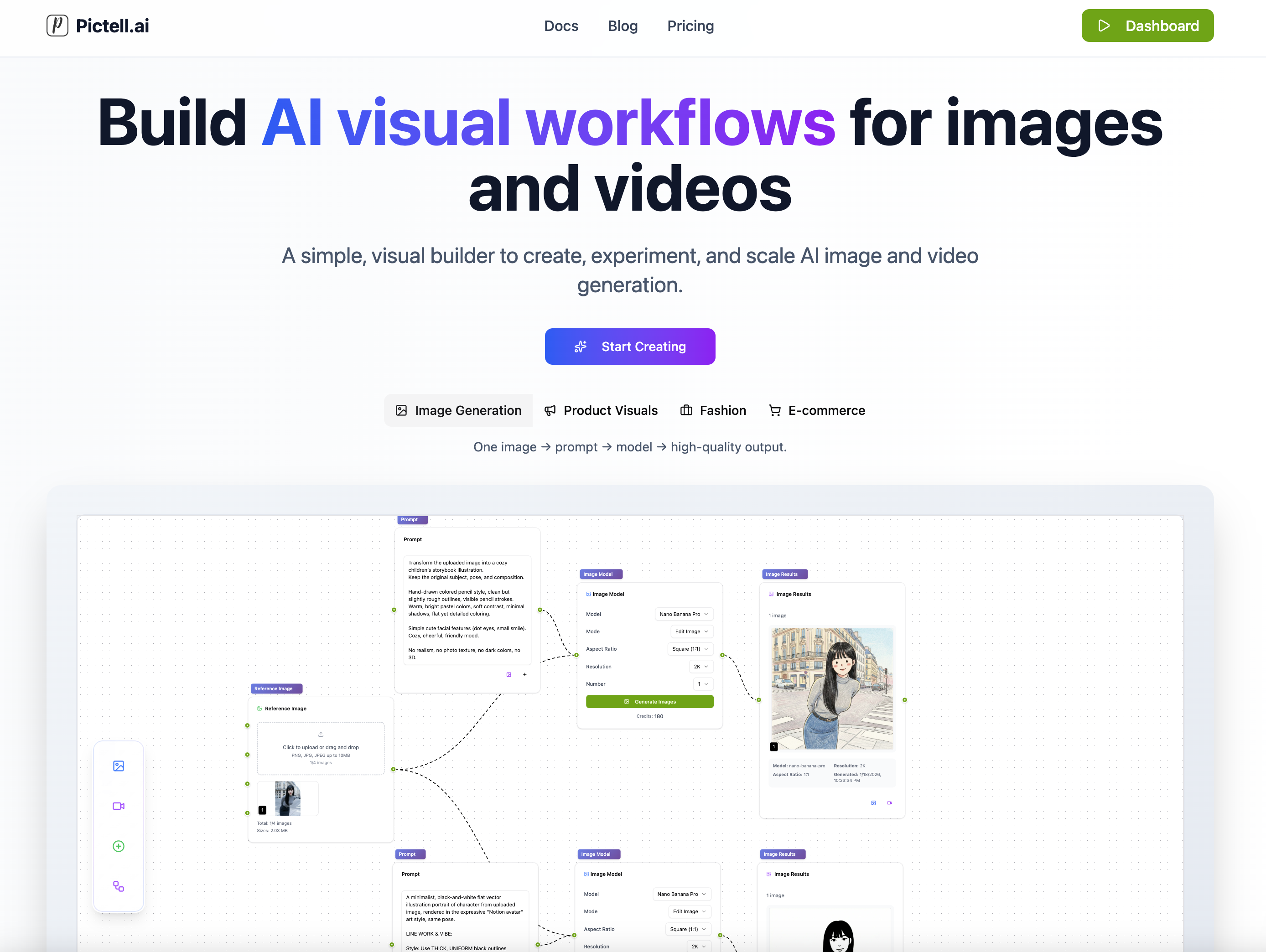 Pictell: Visual Workflow For AI Image And Video - Tools AI Online ...