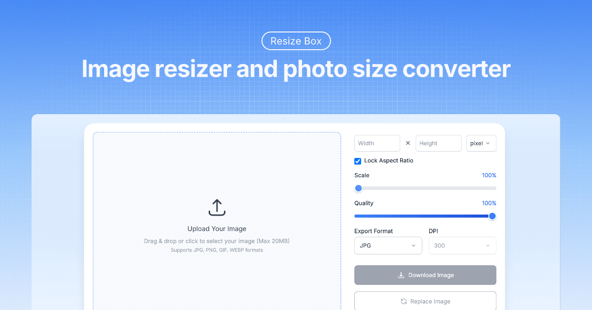Resizebox - Tools AI Online | Tools AI Online