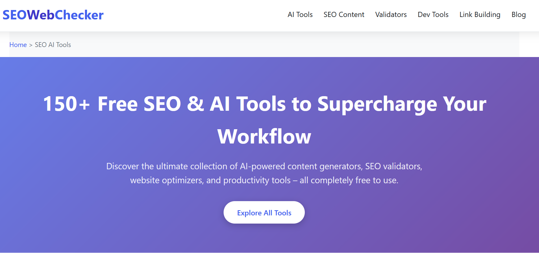 SeoWebChecker - Tools AI Online | Tools AI Online
