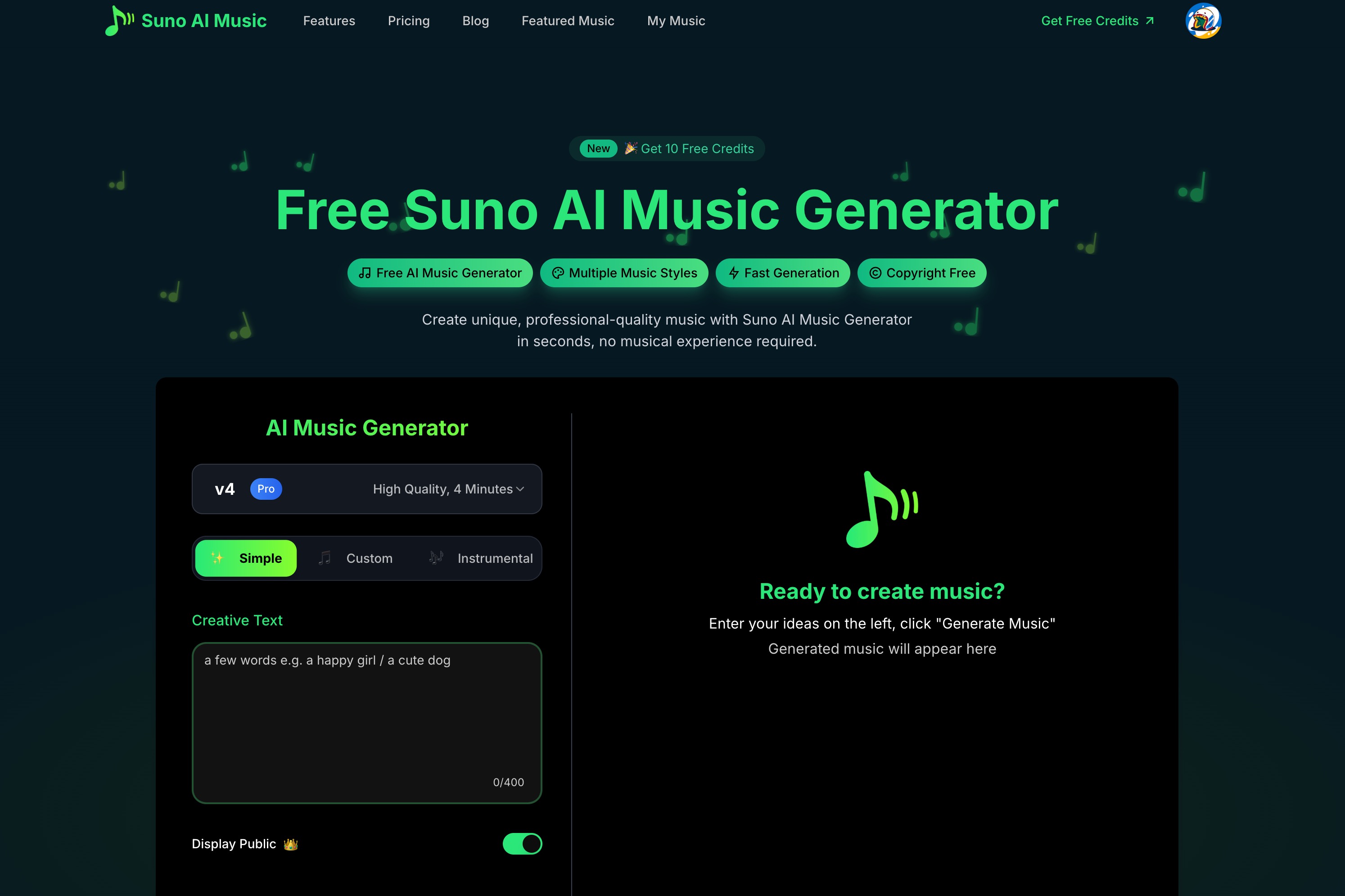 Suno AI Music Tools AI Online Tools AI Online