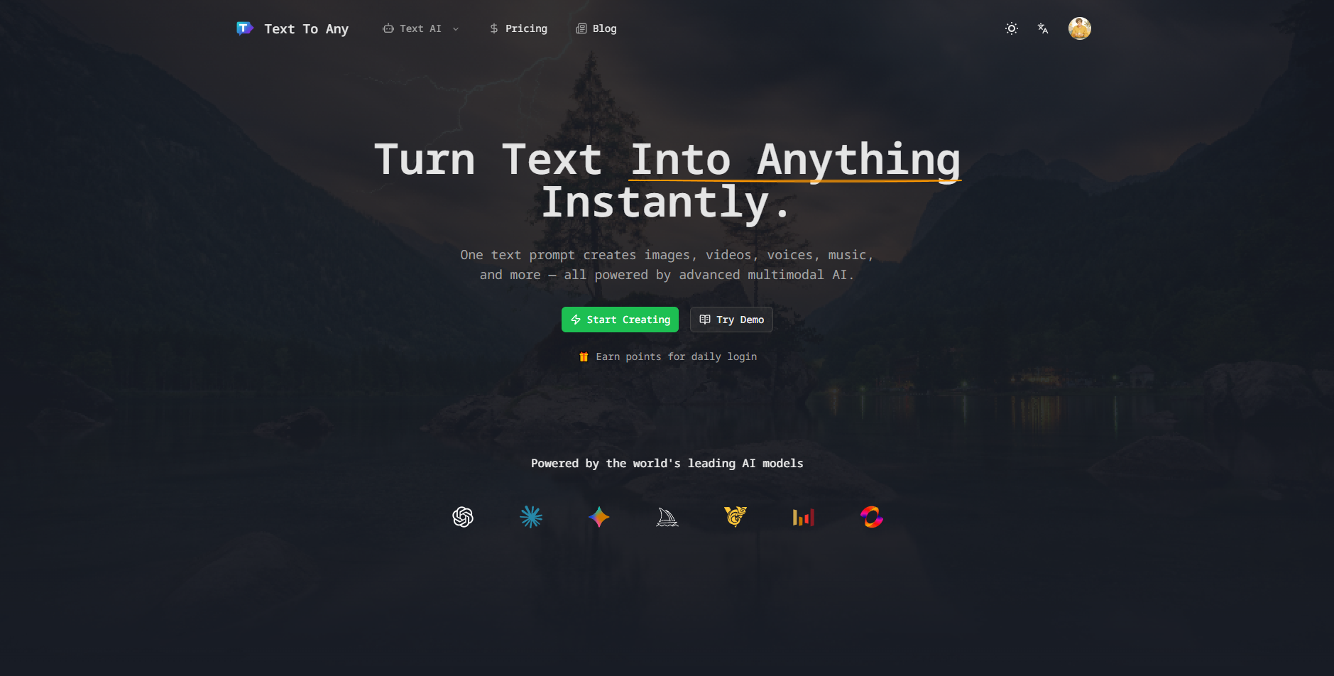 Text To Any - Tools AI Online | Tools AI Online