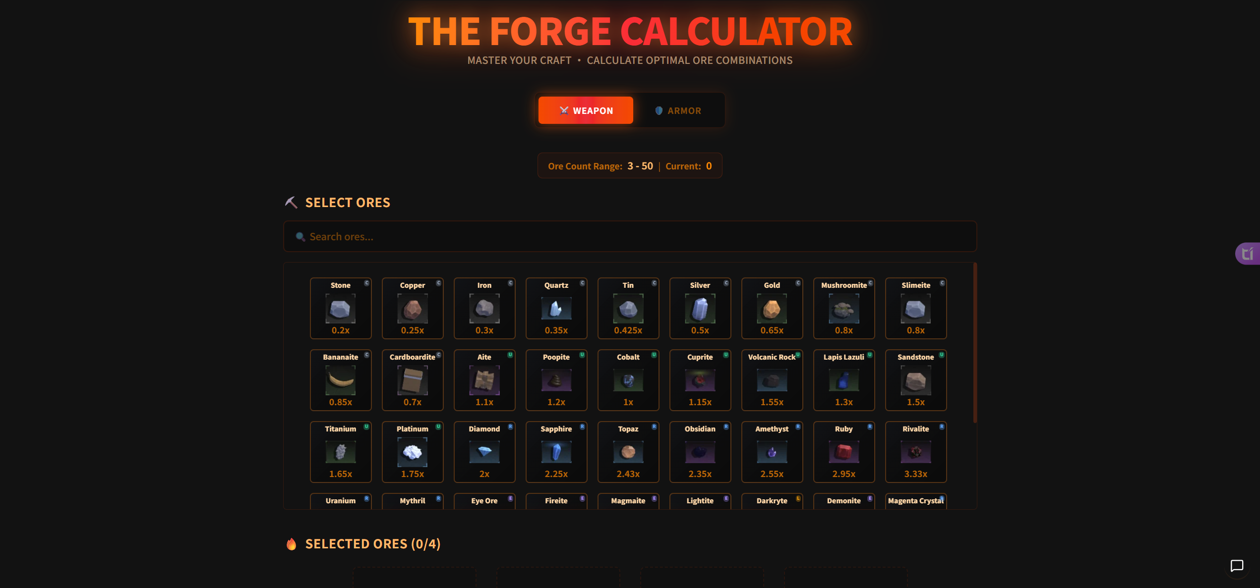 The Forge Calculator - Tools AI Online | Tools AI Online
