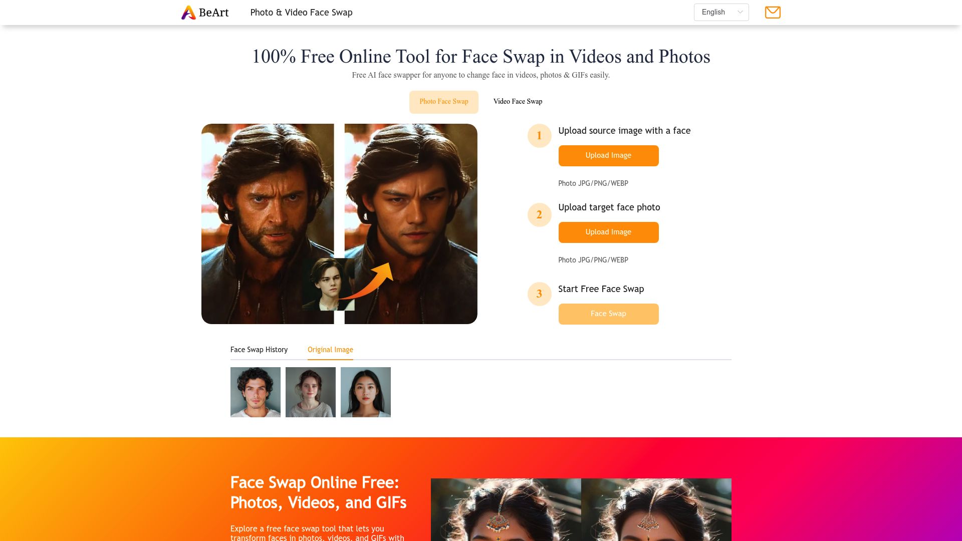 Free Online AI Face Swap for Photos, Videos & GIFs - Tools AI Online ...