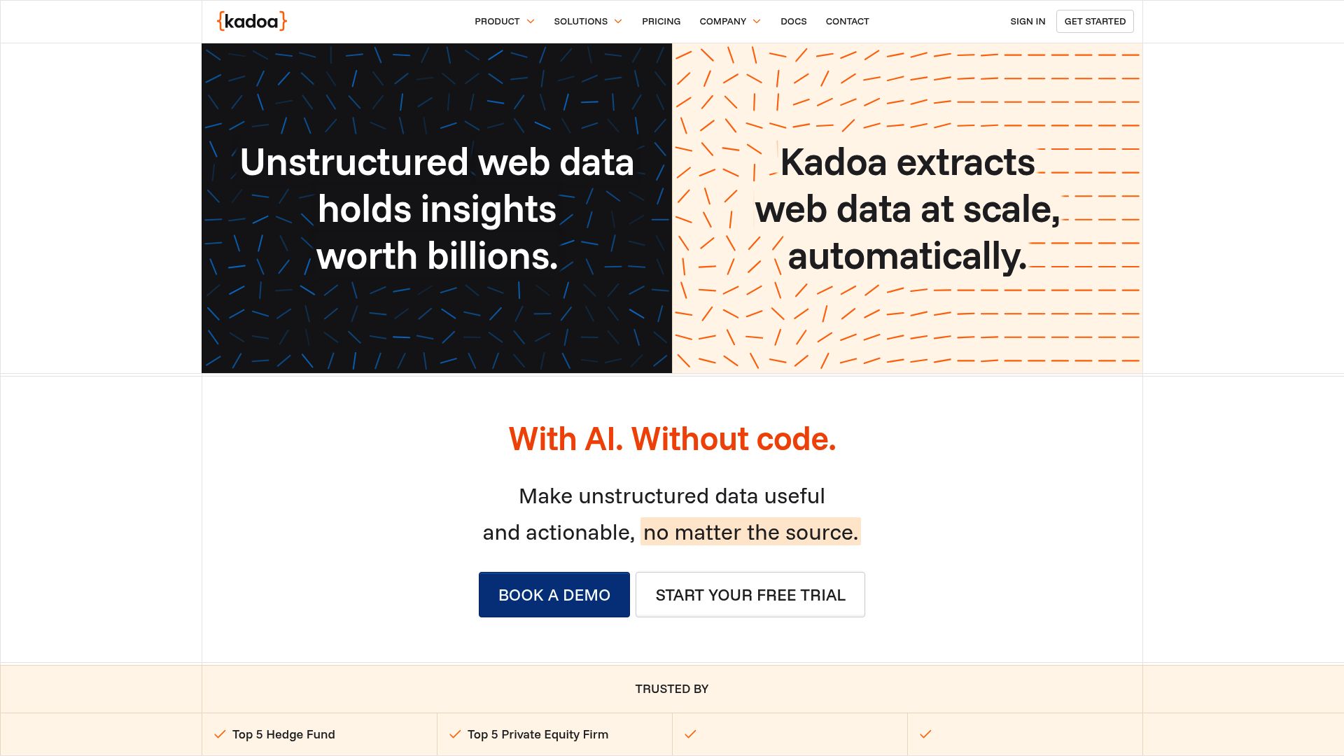 Kadoa - Tools AI Online | Tools AI Online