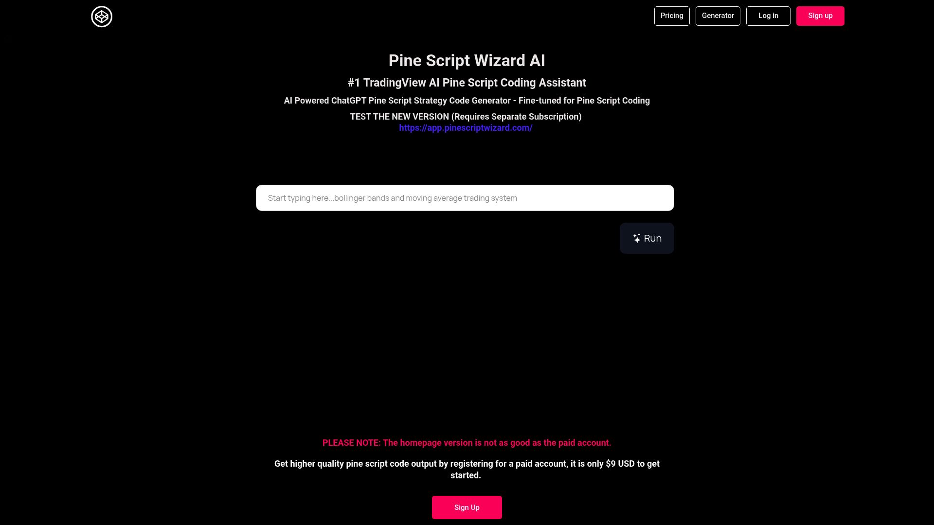 Pine Script Wizard - Tools AI Online | Tools AI Online