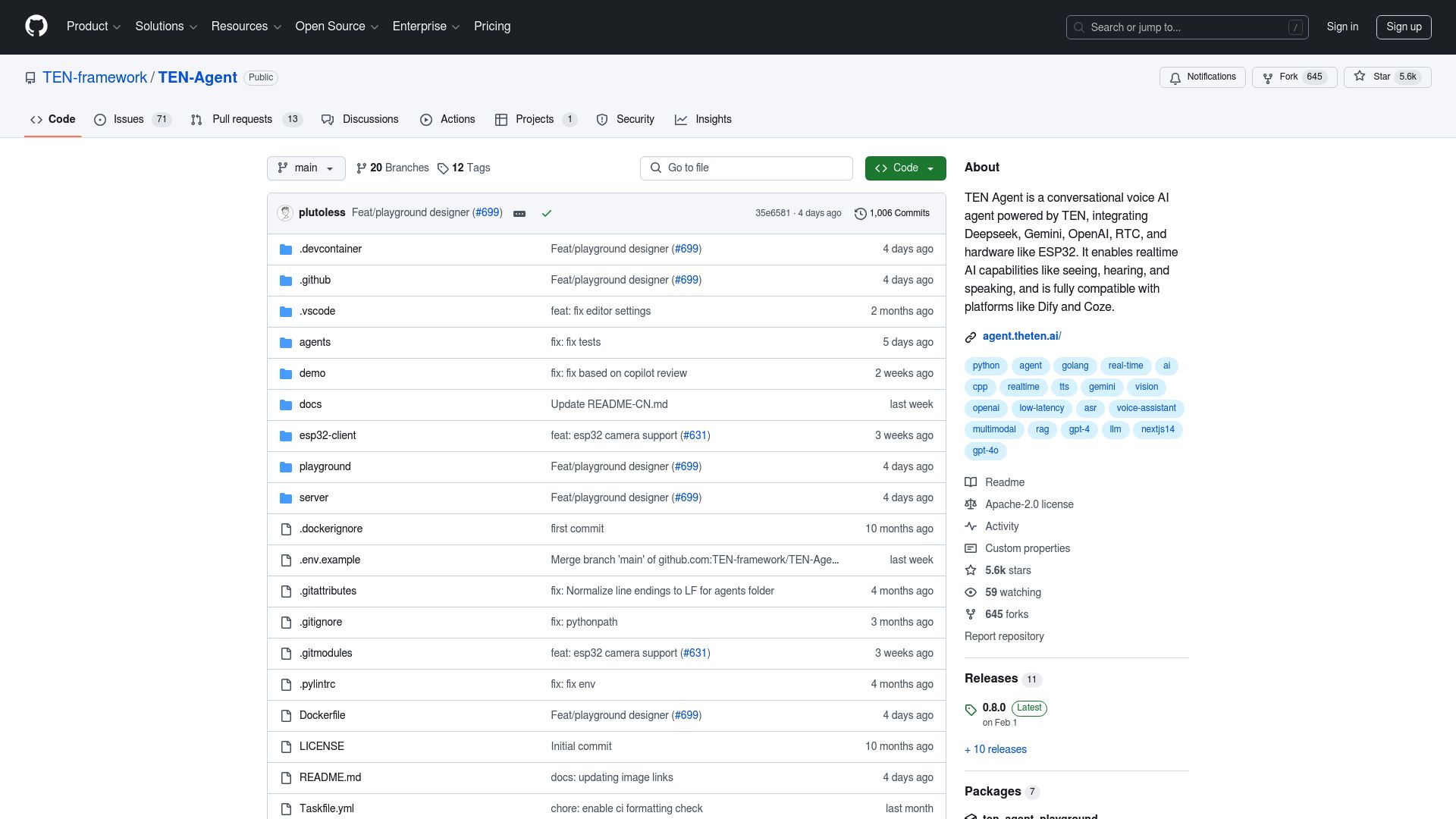 TEN Agent - Tools AI Online | Tools AI Online